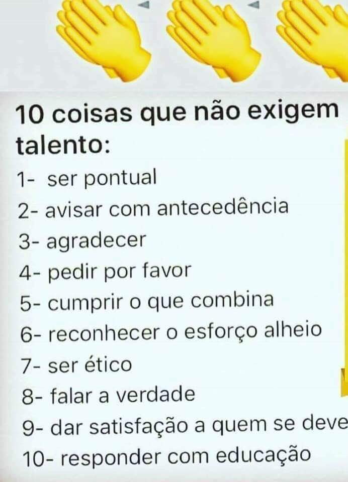 10 Coisas Que Não Exigem Talento