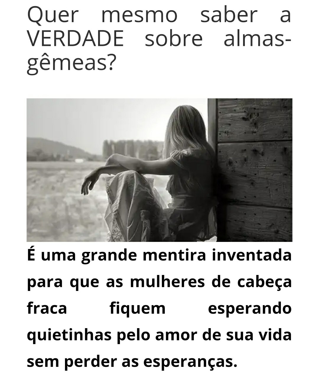 A Verdade Sobre Almas-Gêmeas