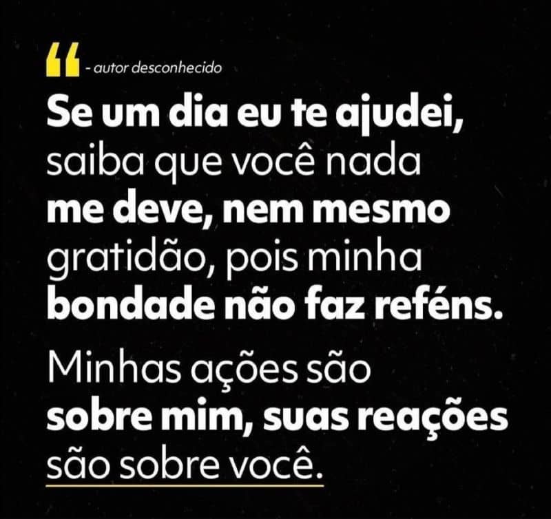Ações Sobre Mim, Reações Sobre Você