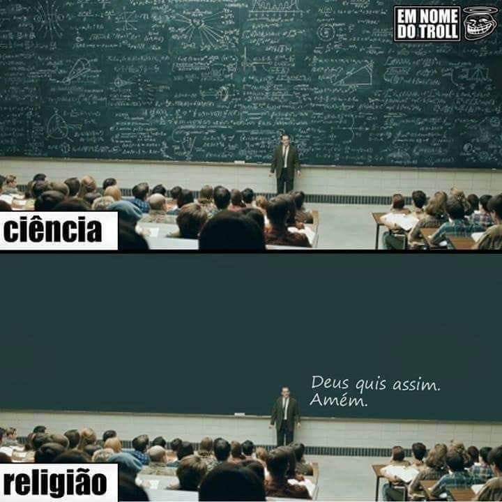 Ciência Vs Religião (Quadro Negro)
