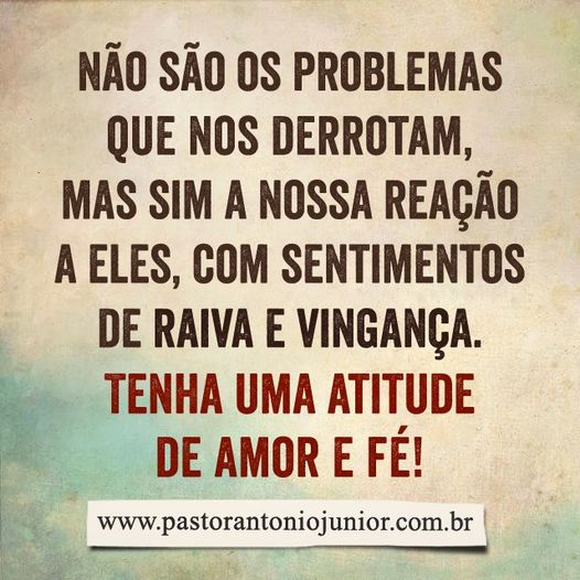 Nossa Reação Com Os Problemas