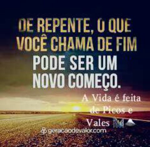 O Fim Pode Ser Um Novo Começo